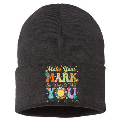 Make Your Funny Mark See Where It Takes You Sustainable Knit Beanie