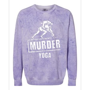 Murder Yoga Fighter Wrestling Gear Wrestling Rules Colorblast Crewneck Sweatshirt