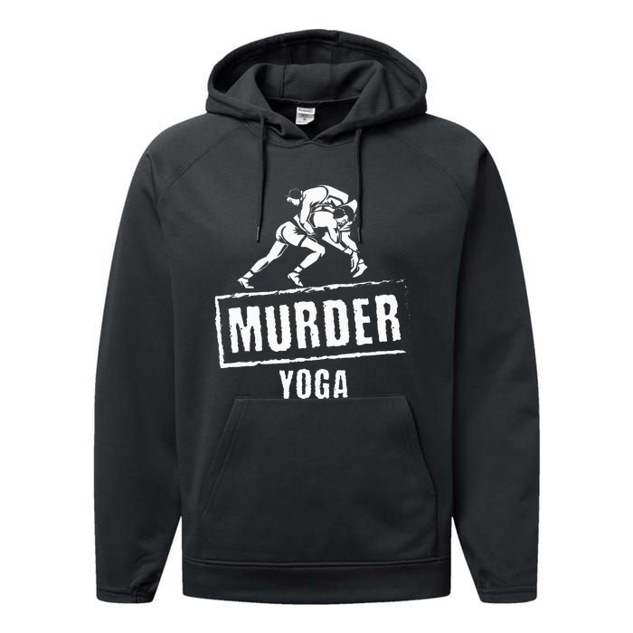 Murder Yoga Fighter Wrestling Gear Wrestling Rules Performance Fleece Hoodie