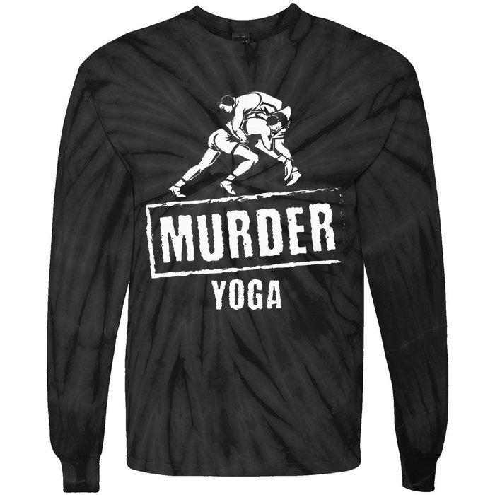 Murder Yoga Fighter Wrestling Gear Wrestling Rules Tie-Dye Long Sleeve Shirt