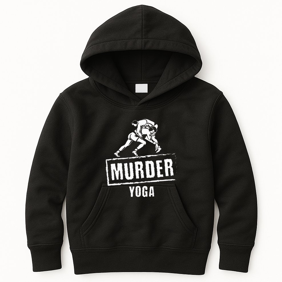 Murder Yoga Fighter Wrestling Gear Wrestling Rules Kids Hoodie