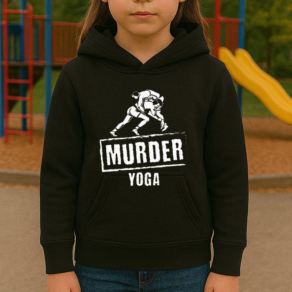 Murder Yoga Fighter Wrestling Gear Wrestling Rules Kids Hoodie