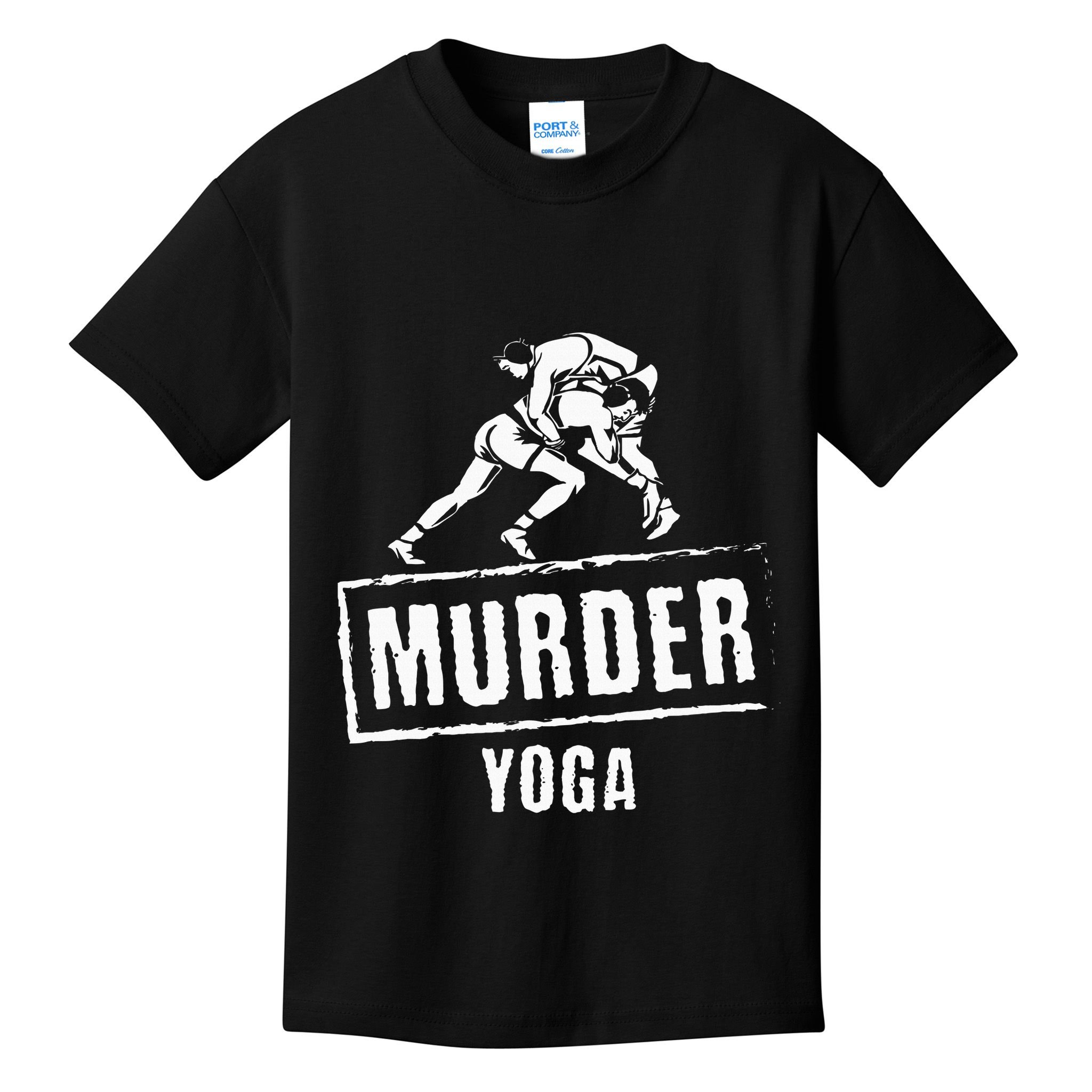 Murder Yoga Fighter Wrestling Gear Wrestling Rules Kids T-Shirt