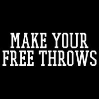 Make Your Free Throws Basketball Team Funny Parlay Betting Women's V-Neck T-Shirt