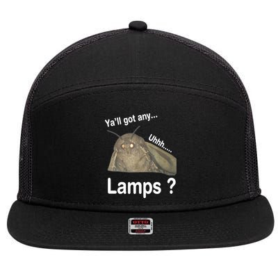 Moth Yall Got Any Lamps? Meme 7 Panel Mesh Trucker Snapback Hat