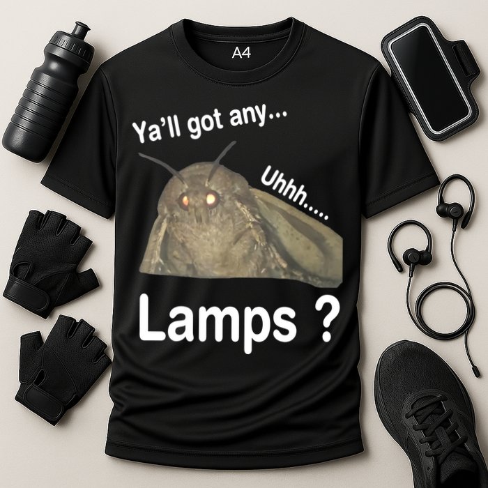 Moth Yall Got Any Lamps? Meme Cooling Performance Crew T-Shirt