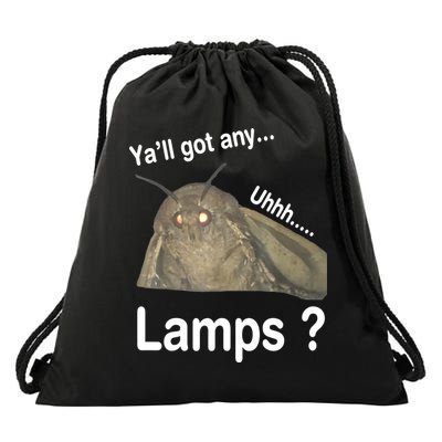 Moth Yall Got Any Lamps? Meme Drawstring Bag