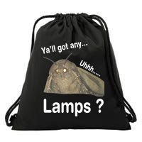 Moth Yall Got Any Lamps? Meme Drawstring Bag