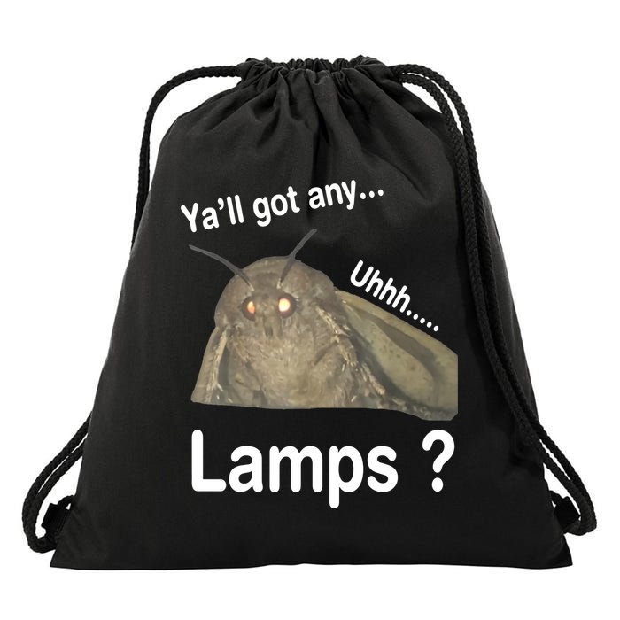 Moth Yall Got Any Lamps? Meme Drawstring Bag