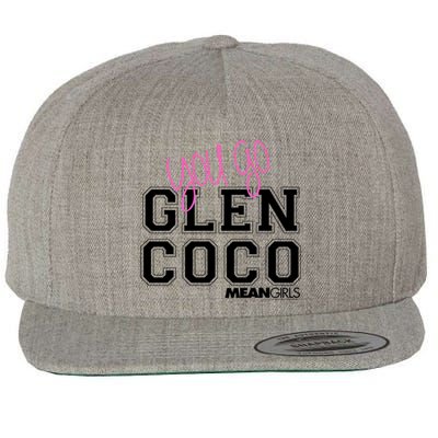 Mean You Go Glen Coco Block Text Meaningful Gift Wool Snapback Cap