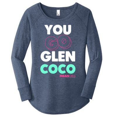 Mean You Go Glen Coco Bold Neon Text Funny Gift Women's Perfect Tri Tunic Long Sleeve Shirt