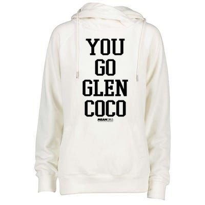 Mean You Go Glen Coco Stack Text Gift Womens Funnel Neck Pullover Hood