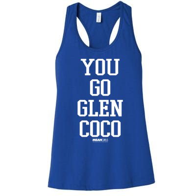 Mean You Go Glen Coco Stack Text Gift Women's Racerback Tank