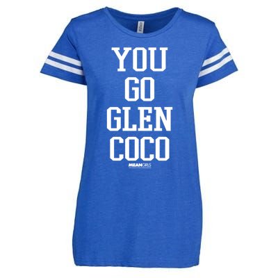 Mean You Go Glen Coco Stack Text Gift Enza Ladies Jersey Football T-Shirt