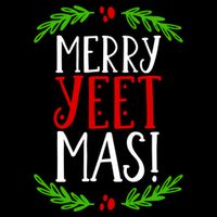Merry Yeetmas Humorous Yeet Meme Pun Festive Joy Cheer Funny Gift Cooling Performance Crew T-Shirt