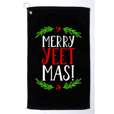 Merry Yeetmas Humorous Yeet Meme Pun Festive Joy Cheer Funny Gift Golf Towel