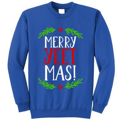 Merry Yeetmas Humorous Yeet Meme Pun Festive Joy Cheer Funny Gift Sweatshirt