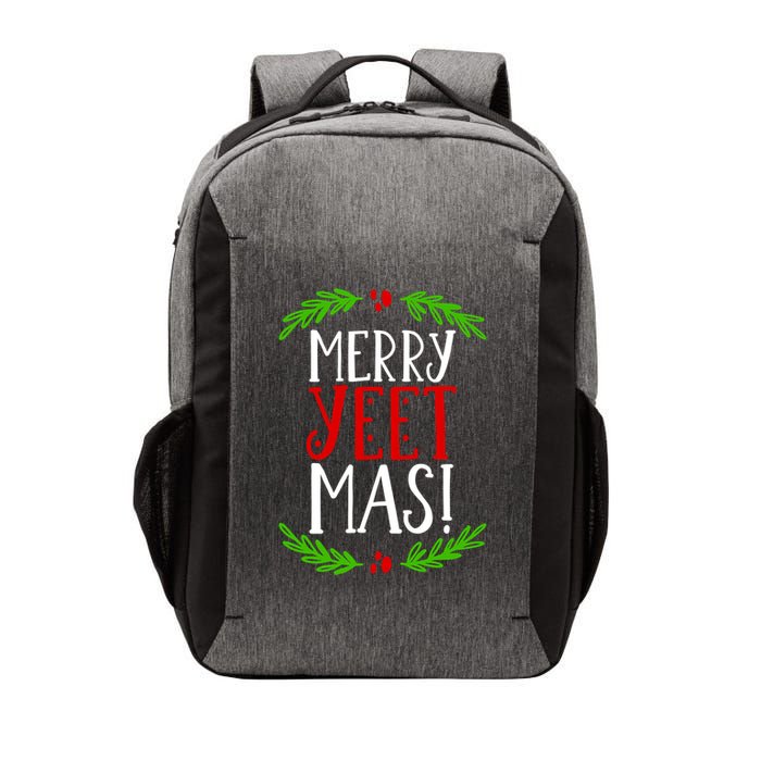 Merry Yeetmas Humorous Yeet Meme Pun Festive Joy Cheer Funny Gift Vector Backpack