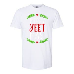 Merry Yeetmas Humorous Yeet Meme Pun Festive Joy Cheer Funny Gift Softstyle CVC T-Shirt