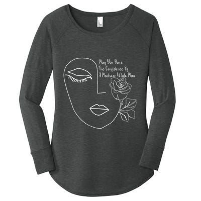 May You Have The Confidence Of A Mediocre White Man Feminist Women's Perfect Tri Tunic Long Sleeve Shirt