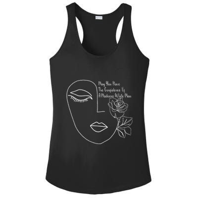 May You Have The Confidence Of A Mediocre White Man Feminist Ladies PosiCharge Competitor Racerback Tank