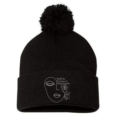 May You Have The Confidence Of A Mediocre White Man Feminist Pom Pom 12in Knit Beanie