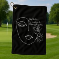 May You Have The Confidence Of A Mediocre White Man Feminist Golf Towel