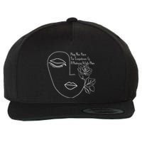 May You Have The Confidence Of A Mediocre White Man Feminist Wool Snapback Cap