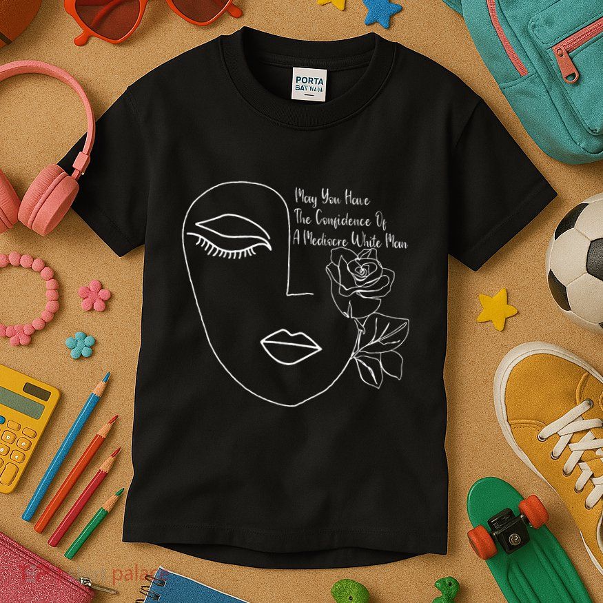 May You Have The Confidence Of A Mediocre White Man Feminist Kids T-Shirt