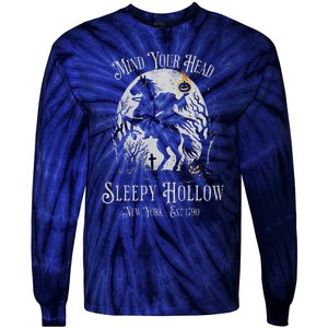 Mind Your Head Sleepy Hollow Headless Horseman Tie-Dye Long Sleeve Shirt