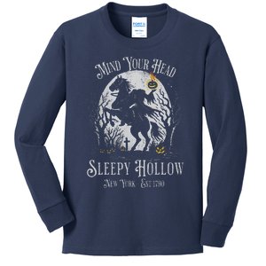 Mind Your Head Sleepy Hollow Headless Horseman Kids Long Sleeve Shirt