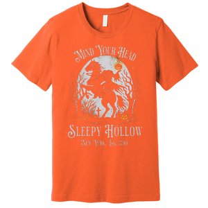 Mind Your Head Sleepy Hollow Headless Horseman Premium T-Shirt