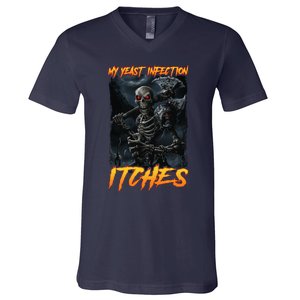 My Yeast Infection Itches V-Neck T-Shirt