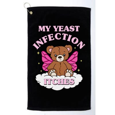 My Yeast Infection Itches Funny Meme Golf Towel
