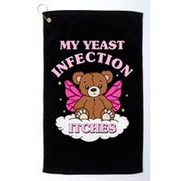 My Yeast Infection Itches Funny Meme Golf Towel
