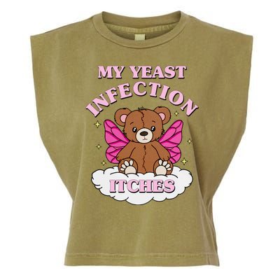 My Yeast Infection Itches Funny Meme Garment-Dyed Women's Muscle Tee