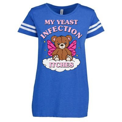 My Yeast Infection Itches Funny Meme Enza Ladies Jersey Football T-Shirt