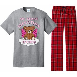 My Yeast Infection Itches Funny Meme Pajama Set