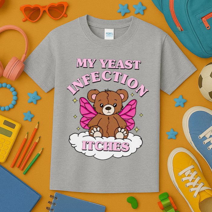 My Yeast Infection Itches Funny Meme Kids T-Shirt