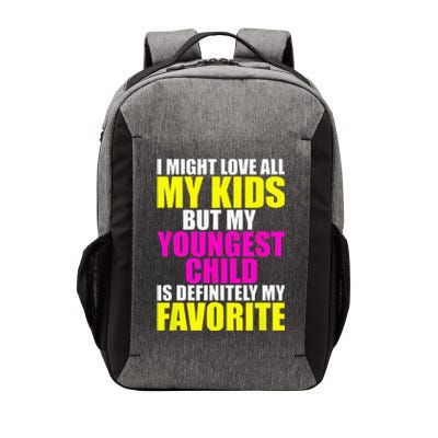 My Youngest Is My Favorite Funny Parent Favorite Child Vector Backpack