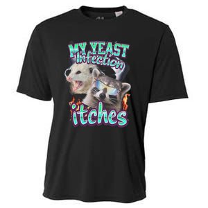 My Yeast Infection Itches Opossum Raccoon Cooling Performance Crew T-Shirt