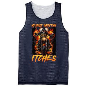 My Yeast Infection Itches Mesh Reversible Basketball Jersey Tank