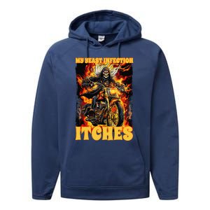 My Yeast Infection Itches Performance Fleece Hoodie