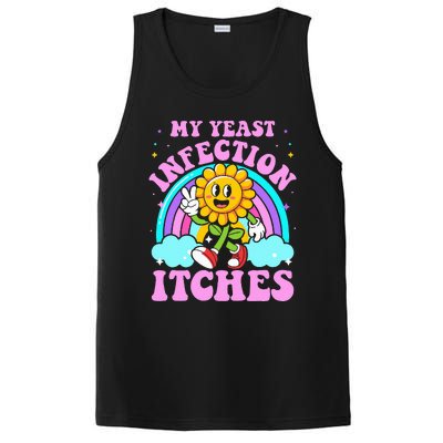 My Yeast Infection Itches Funny Sarcastic Meme Ironic Adult PosiCharge Competitor Tank