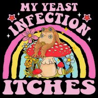 My Yeast Infection Itches Funny Mushroom Frog Meme Humor Mug