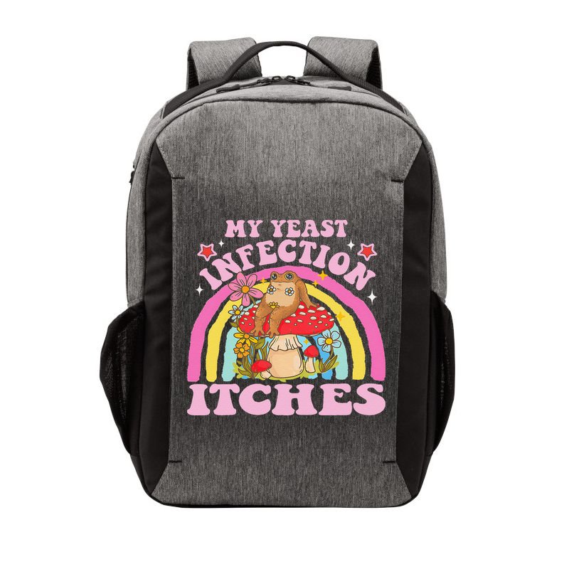 My Yeast Infection Itches Funny Mushroom Frog Meme Humor Vector Backpack