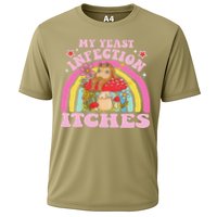 My Yeast Infection Itches Funny Mushroom Frog Meme Humor Cooling Performance Crew T-Shirt