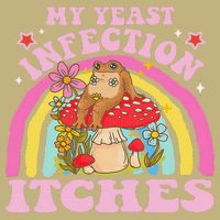My Yeast Infection Itches Funny Mushroom Frog Meme Humor Cooling Performance Crew T-Shirt