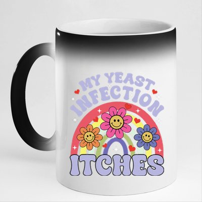 My Yeast Infection Itches 11oz Black Color Changing Mug