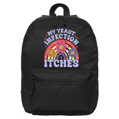 My Yeast Infection Itches 16 in Basic Backpack